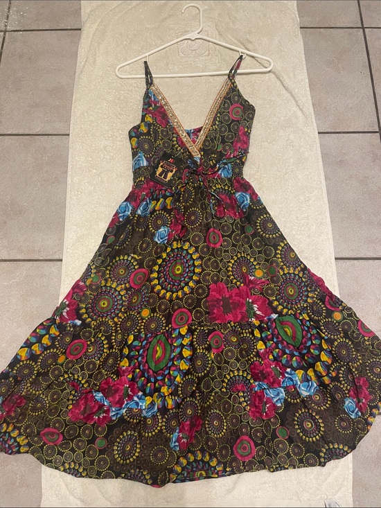 Junglee Billee Dresses & Skirts - NWT Junglee Billee Vibrant Multicolor Floral Boho Dress